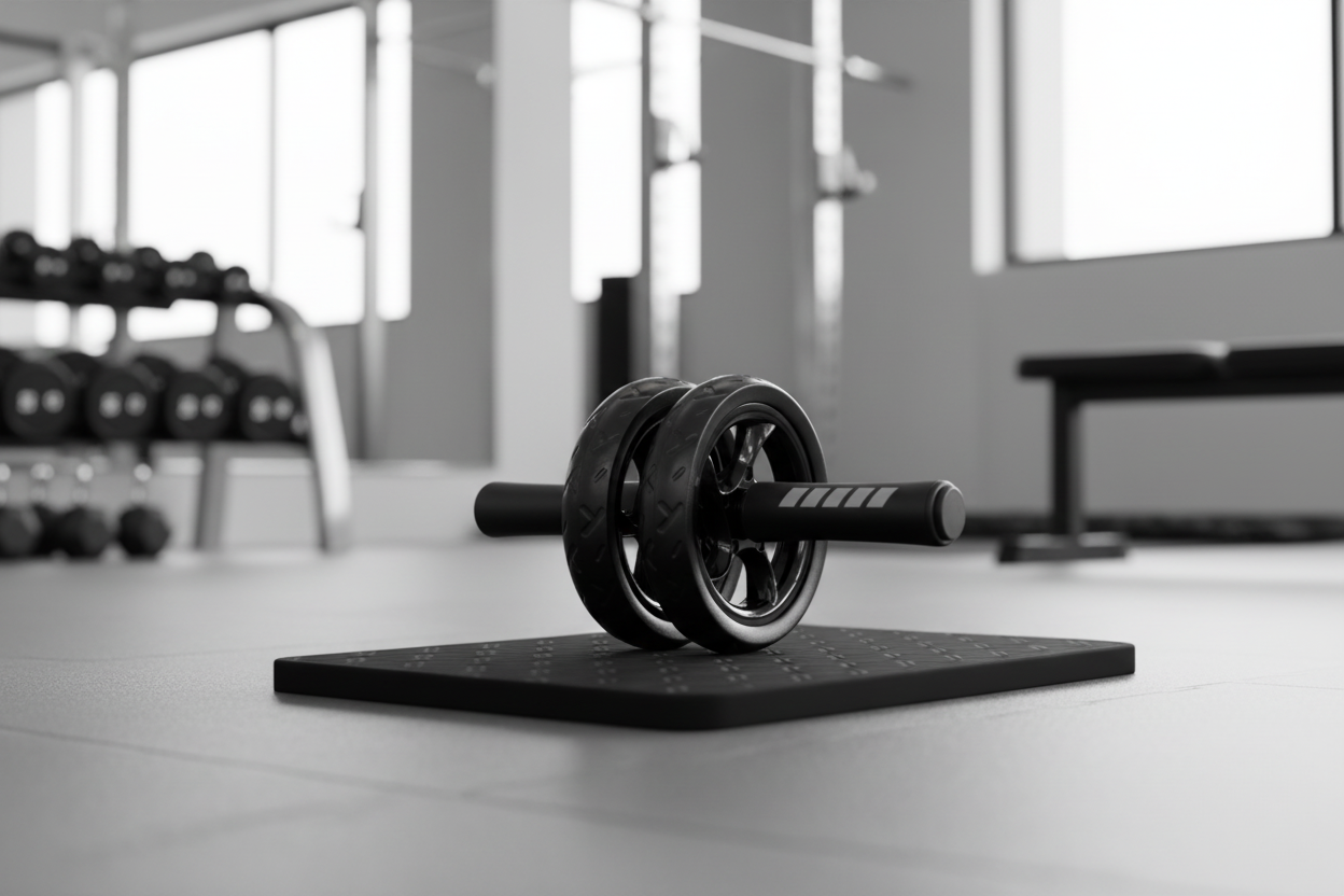 JupiterGear Ab Roller Wheel with Kneeling Pad in Fitness Setting